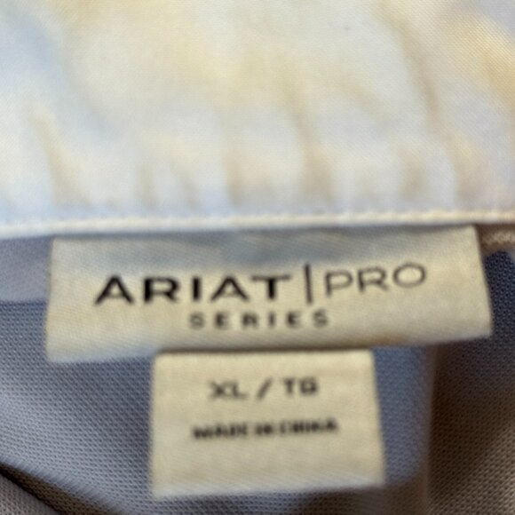 Ariat Pro Series Short Sleeve Performance Polo Shirt Mens XL - Picture 2 of 5